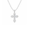 1.00ct Pavé Cross Pendant Necklace