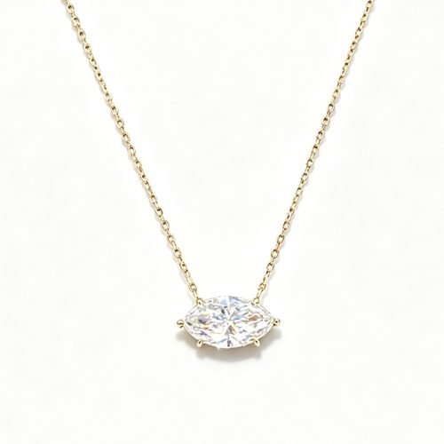 1CT Marquise Lab‑Grown Diamond Necklace