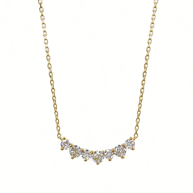 0.50ct Natural Diamond Smile Necklace